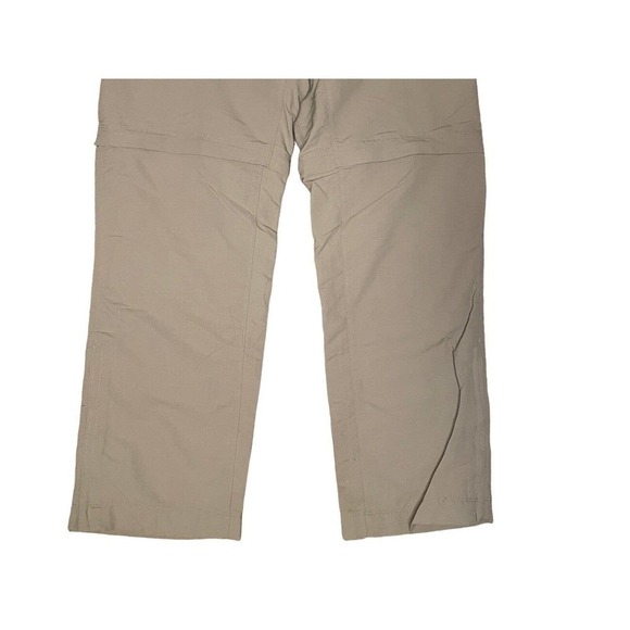 The North Face Belted Convertible Hiking Pants Men’s Large 35x 30.5 Khaki Nylon - Picture 3 of 10